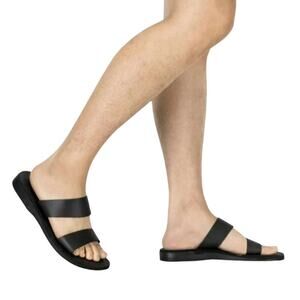 Jerusalem Sandals EUR 41 Mens 8 WN 10 Black Handmade Leather Sandals Minimalist